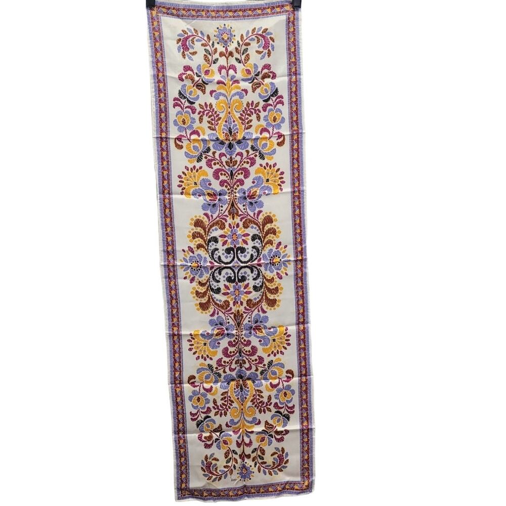 Vintage Floral Scroll Rectangular Abstract Art Ac… - image 2